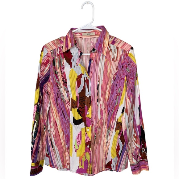 Etro Tops - Etro Milano Women’s Colorful Long Sleeve Button Up Shirt Size 44/US 8 Medium